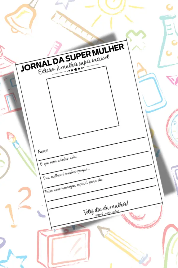 Jornal dia da mulher